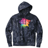 Custom Champion ® Reverse Weave ® Scrunch-Dye Tie-Dye Hooded Sweatshirt - Mato & Hash