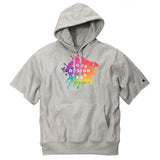 Custom Champion ® Reverse Weave ® Short Sleeve Hooded Sweatshirt - Mato & Hash