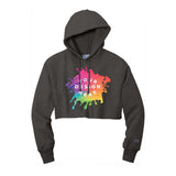 Custom Champion ® Women’s Reverse Weave ® Cropped Cut-Off Hooded Sweatshirt - Mato & Hash