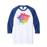Custom District ® Perfect Tri ® 3/4-Sleeve Raglan - Mato & Hash