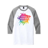 Custom District ® Perfect Tri ® 3/4-Sleeve Raglan - Mato & Hash