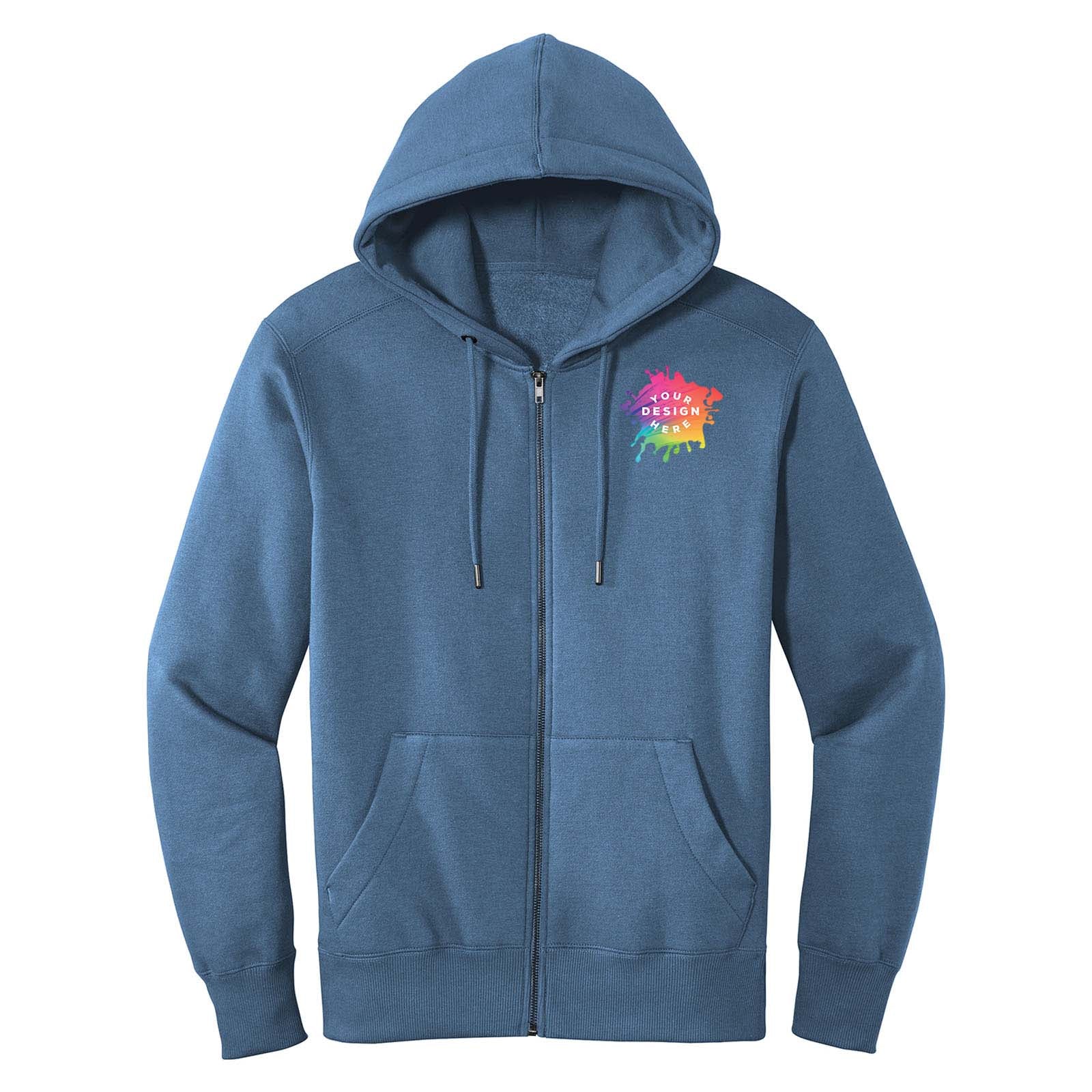 Custom District® Perfect Weight® Fleece Full-Zip Hoodie - Mato & Hash