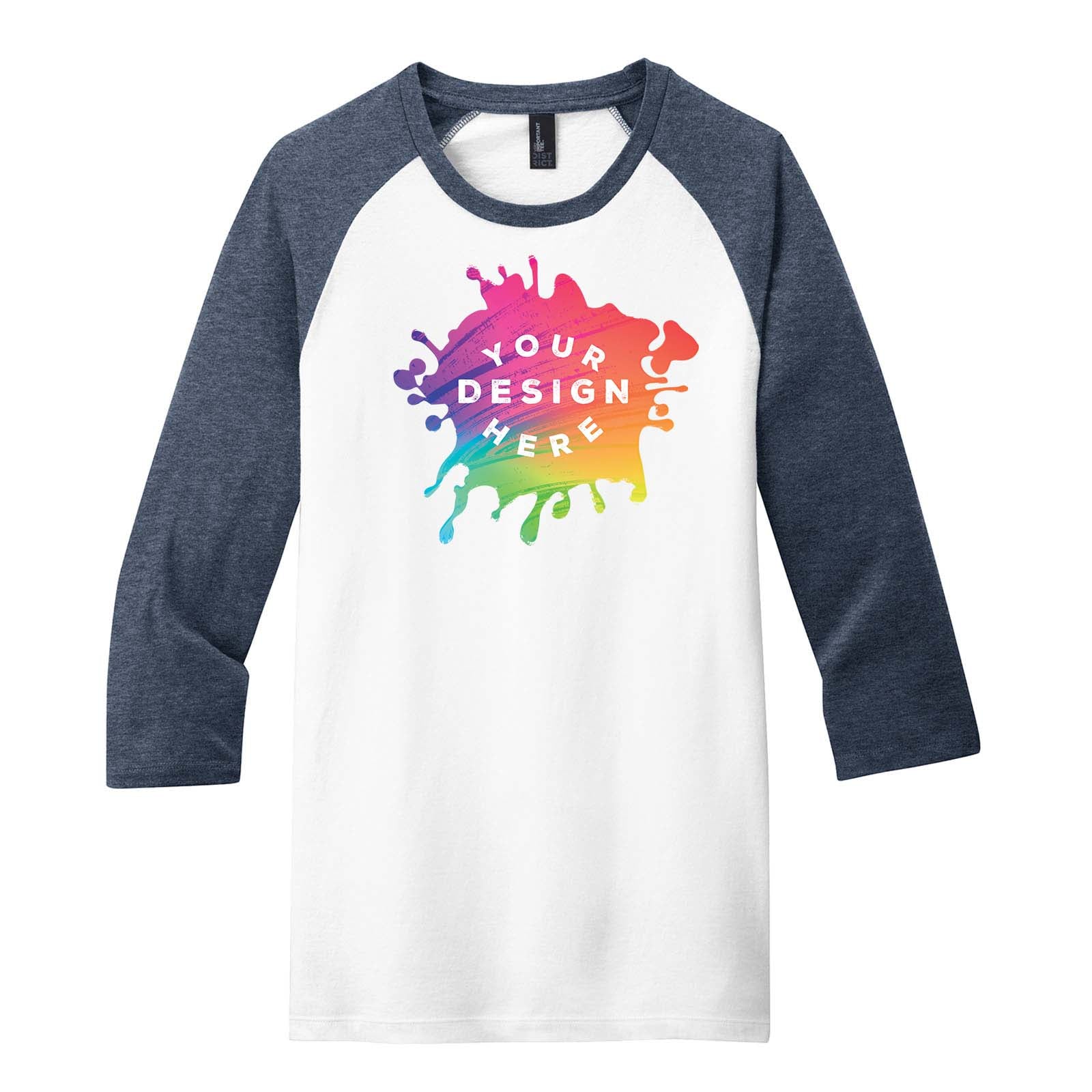 Custom District Very Important Tee ® 3/4 Sleeve Raglan - Mato & Hash