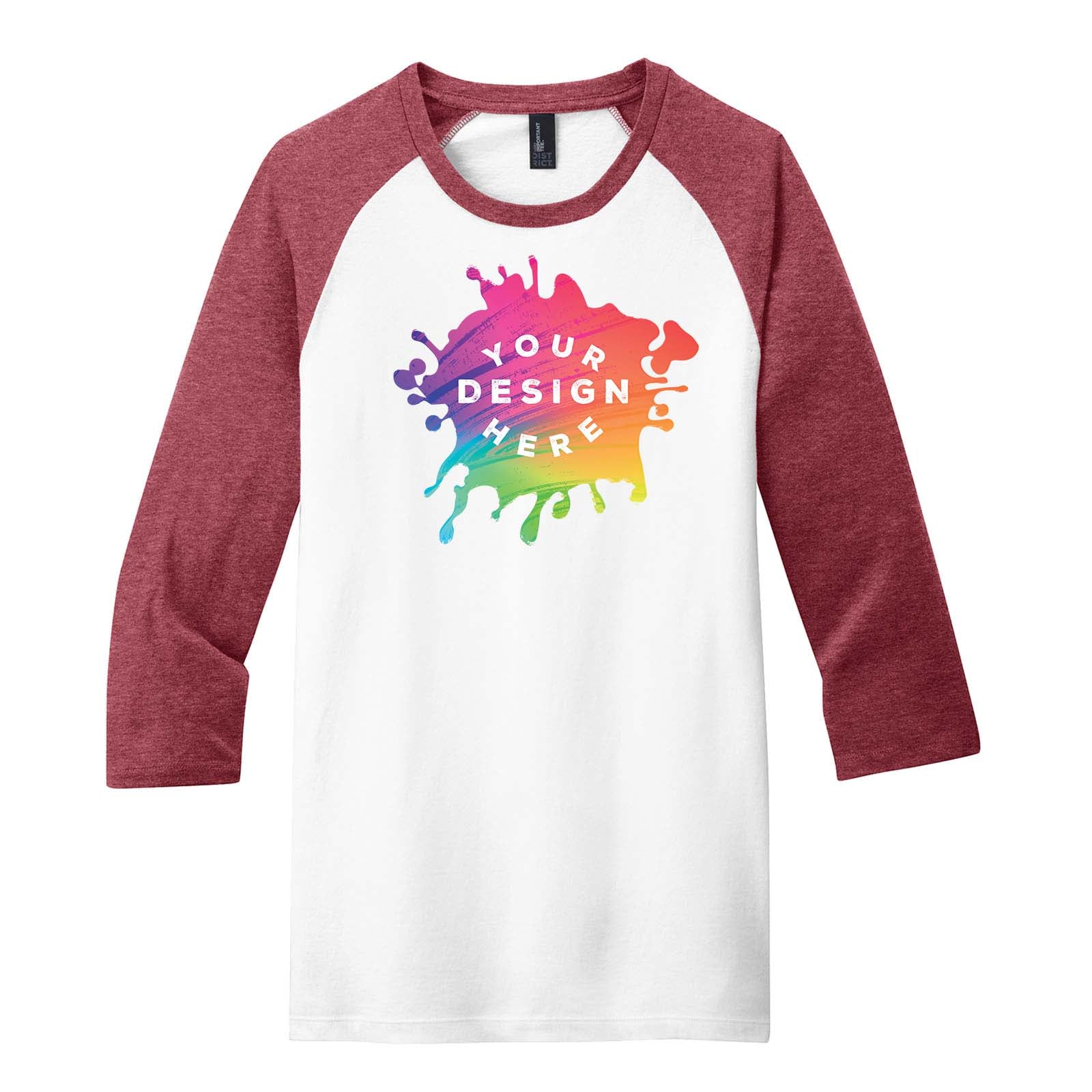 Custom District Very Important Tee ® 3/4 Sleeve Raglan - Mato & Hash