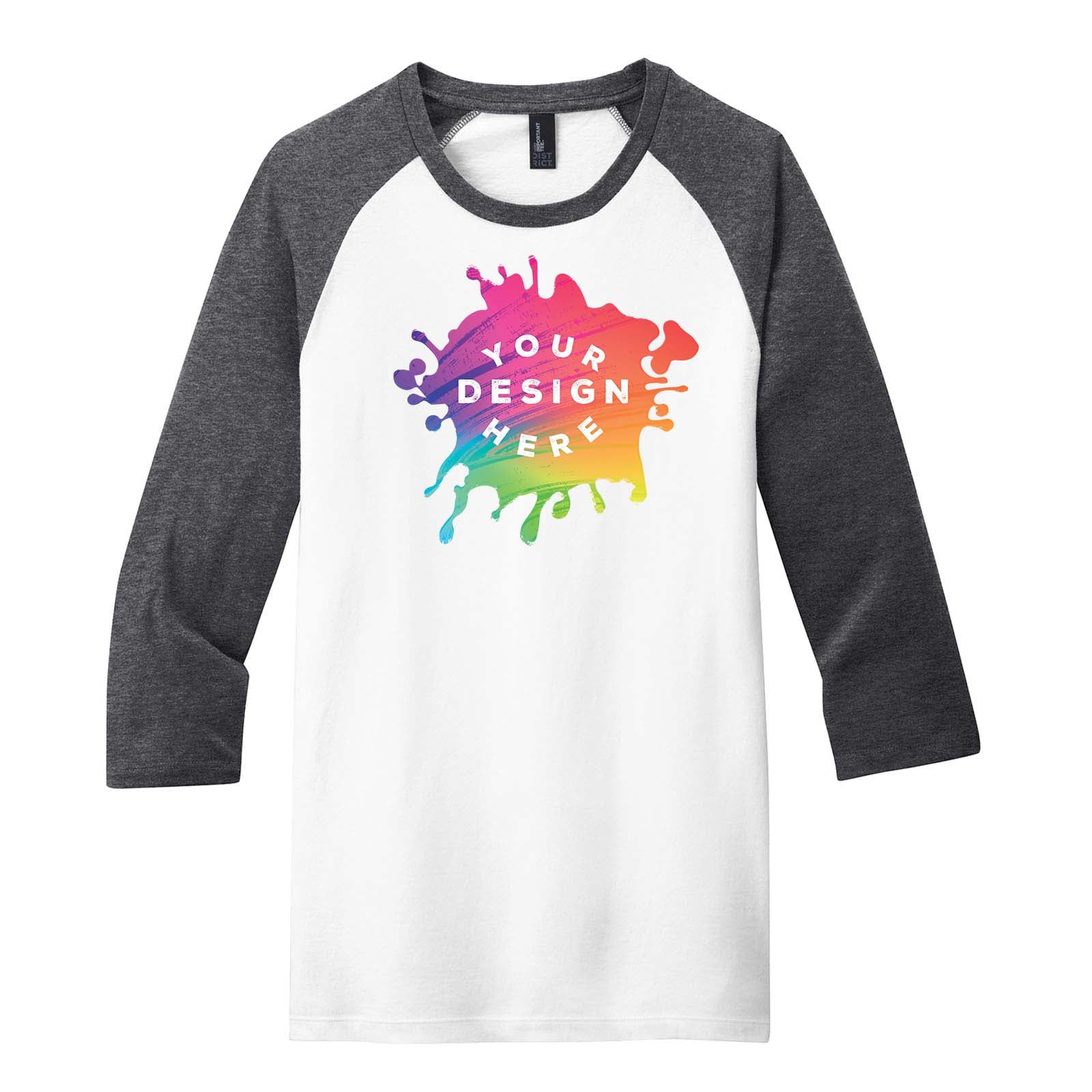 Custom District Very Important Tee ® 3/4 Sleeve Raglan - Mato & Hash