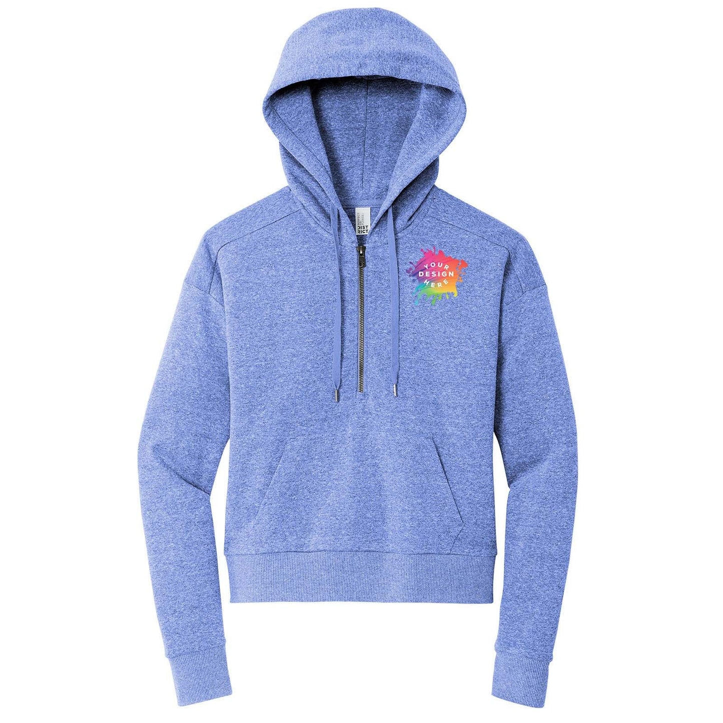 Custom District® Women’s Perfect Tri® Fleece 1/2-Zip Pullover - Mato & Hash