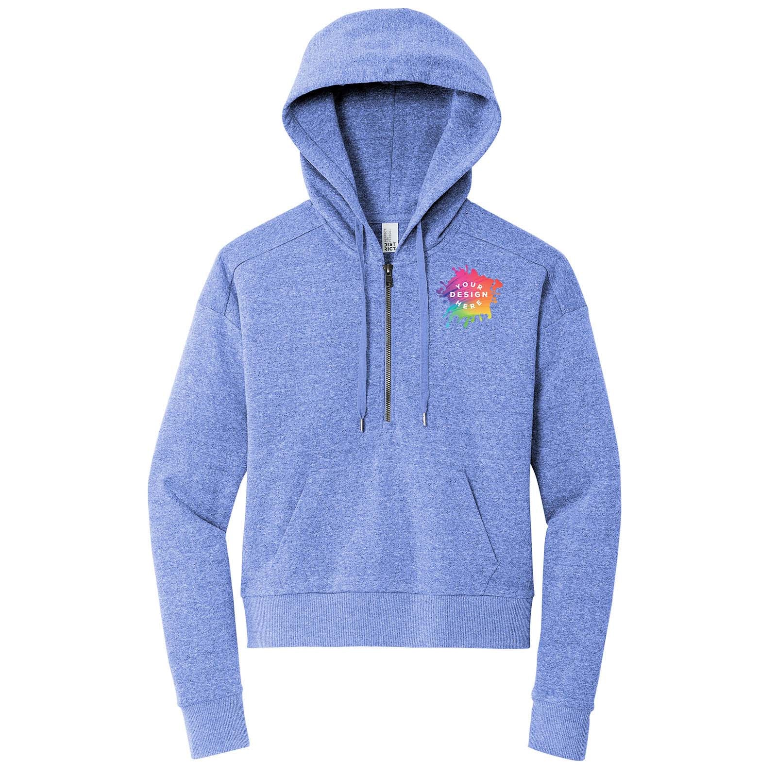 Custom District® Women’s Perfect Tri® Fleece 1/2-Zip Pullover - Mato & Hash