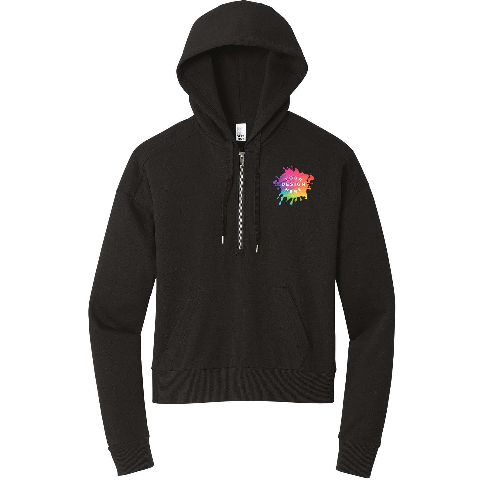 Custom District® Women’s Perfect Tri® Fleece 1/2-Zip Pullover - Mato & Hash