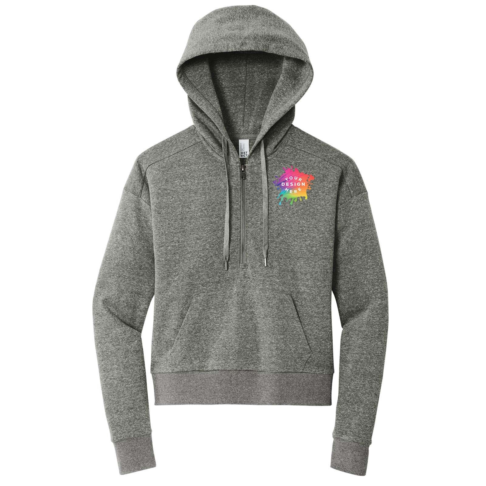 Custom District® Women’s Perfect Tri® Fleece 1/2-Zip Pullover - Mato & Hash