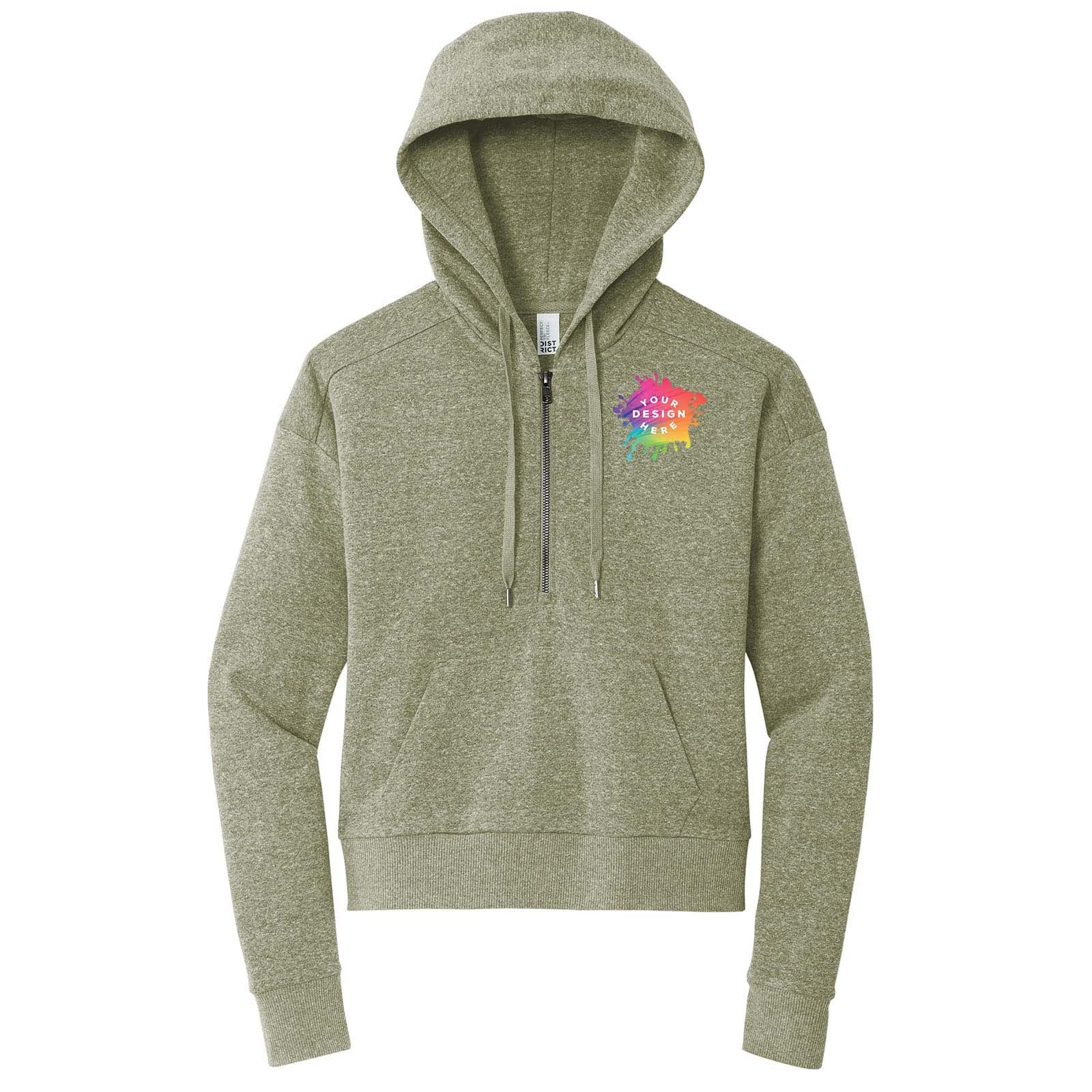 Custom District® Women’s Perfect Tri® Fleece 1/2-Zip Pullover - Mato & Hash