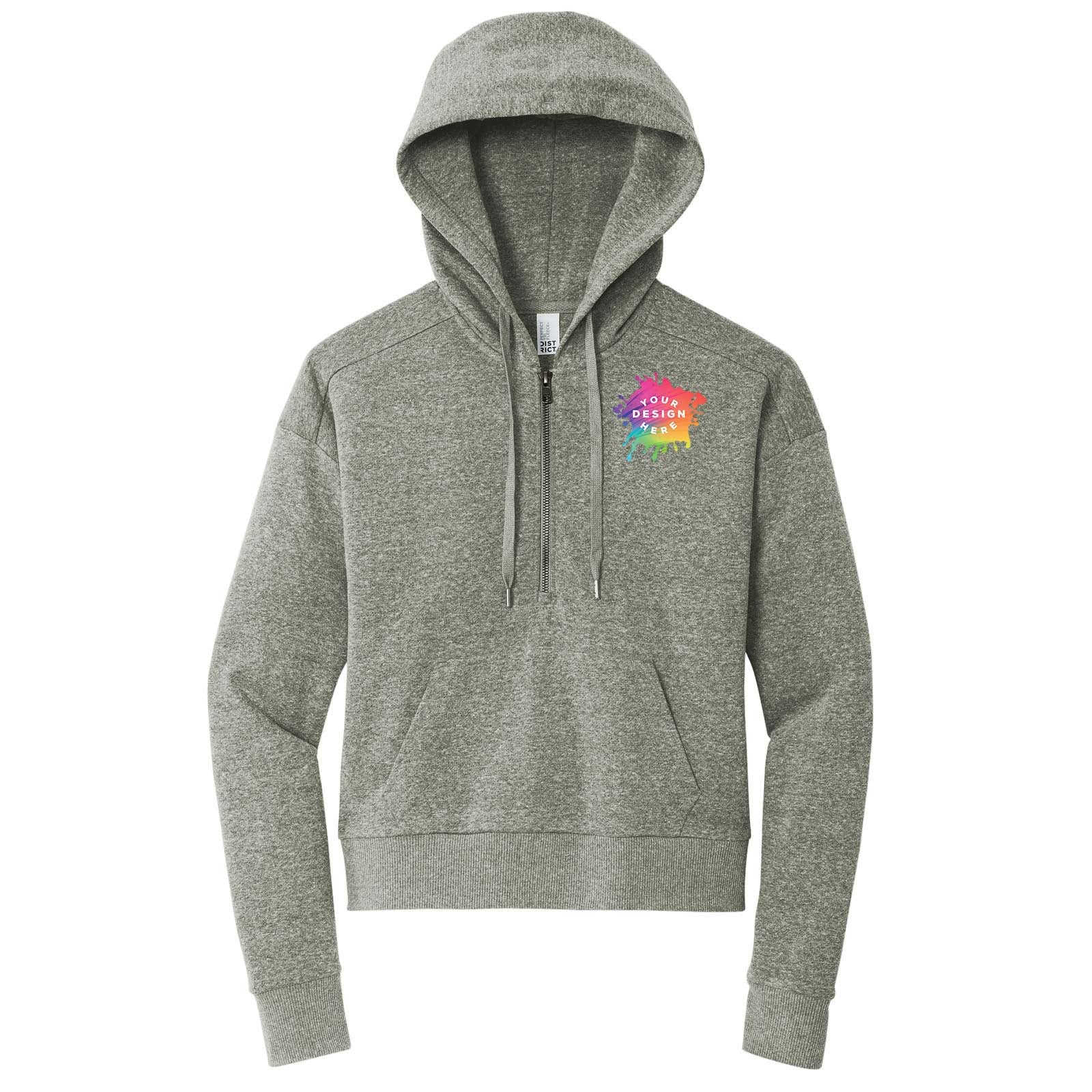 Custom District® Women’s Perfect Tri® Fleece 1/2-Zip Pullover - Mato & Hash
