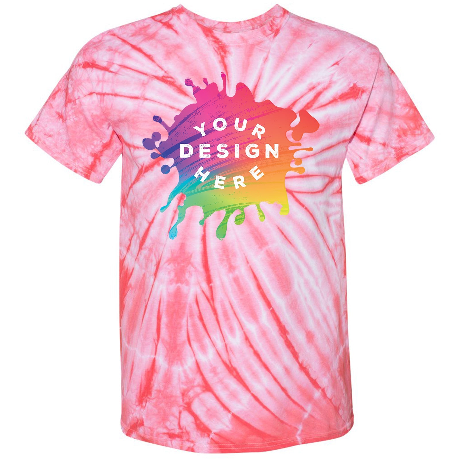 Custom Dyenomite Cyclone Pinwheel 100% Cotton Unisex Tie-Dye T-Shirt - Mato & Hash