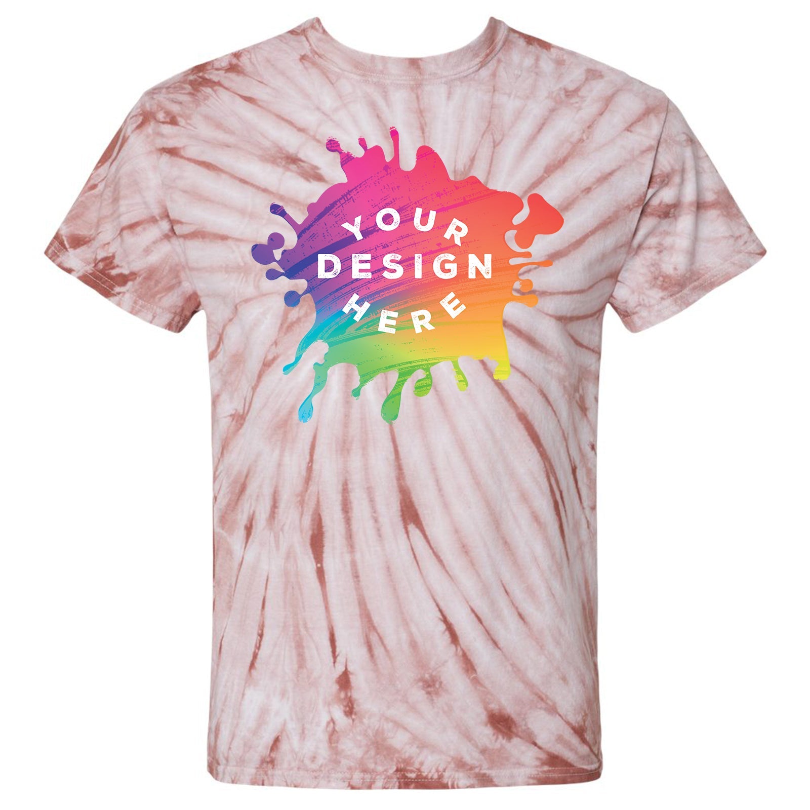 Custom Dyenomite Cyclone Pinwheel 100% Cotton Unisex Tie-Dye T-Shirt - Mato & Hash