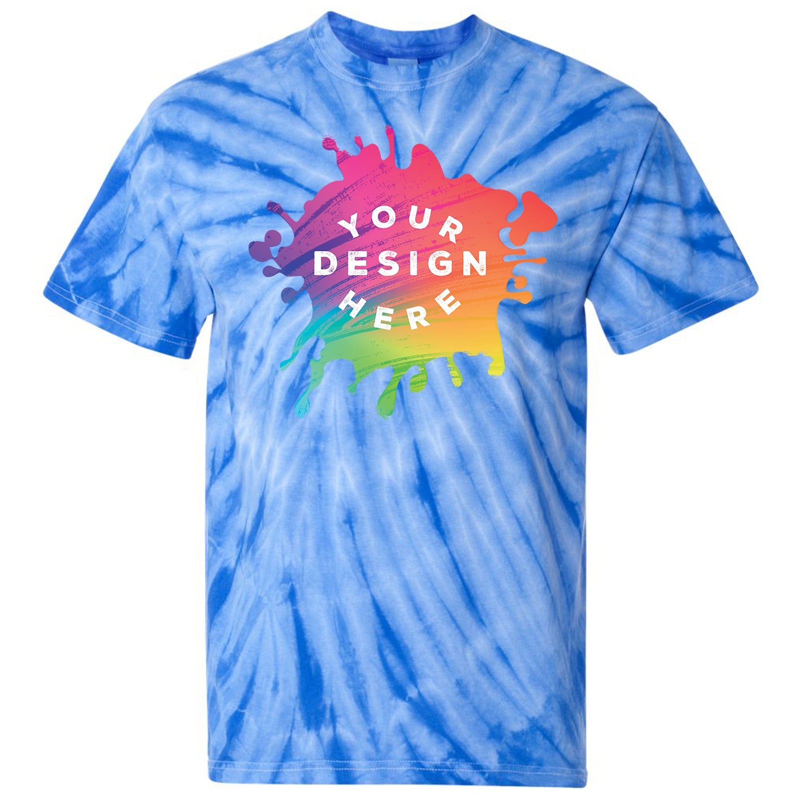 Custom Dyenomite Cyclone Pinwheel 100% Cotton Unisex Tie-Dye T-Shirt - Mato & Hash