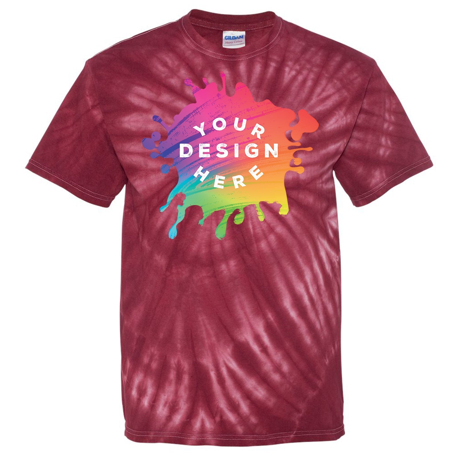 Custom Dyenomite Cyclone Pinwheel 100% Cotton Unisex Tie-Dye T-Shirt - Mato & Hash