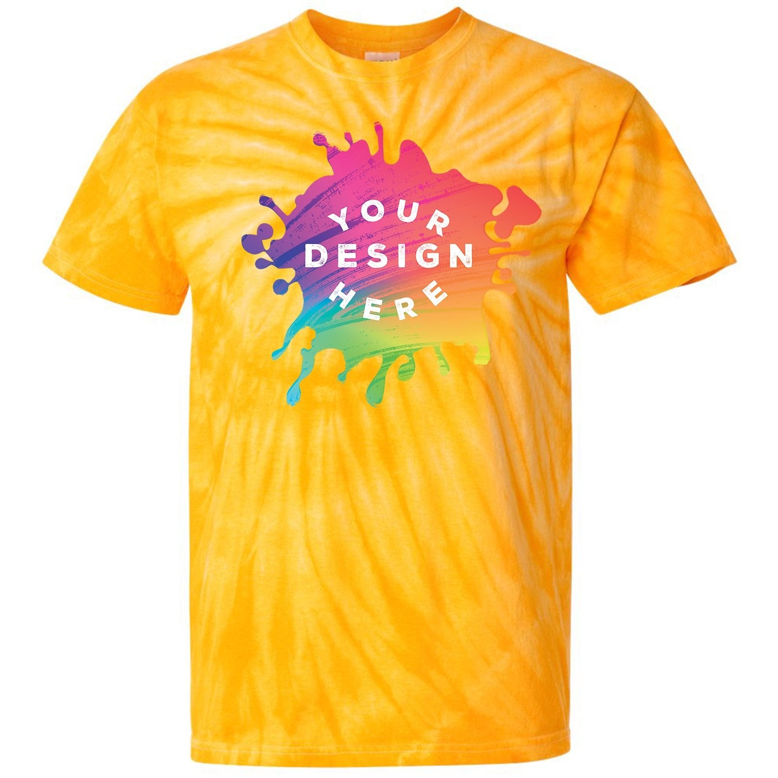 Custom Dyenomite Cyclone Pinwheel 100% Cotton Unisex Tie-Dye T-Shirt - Mato & Hash