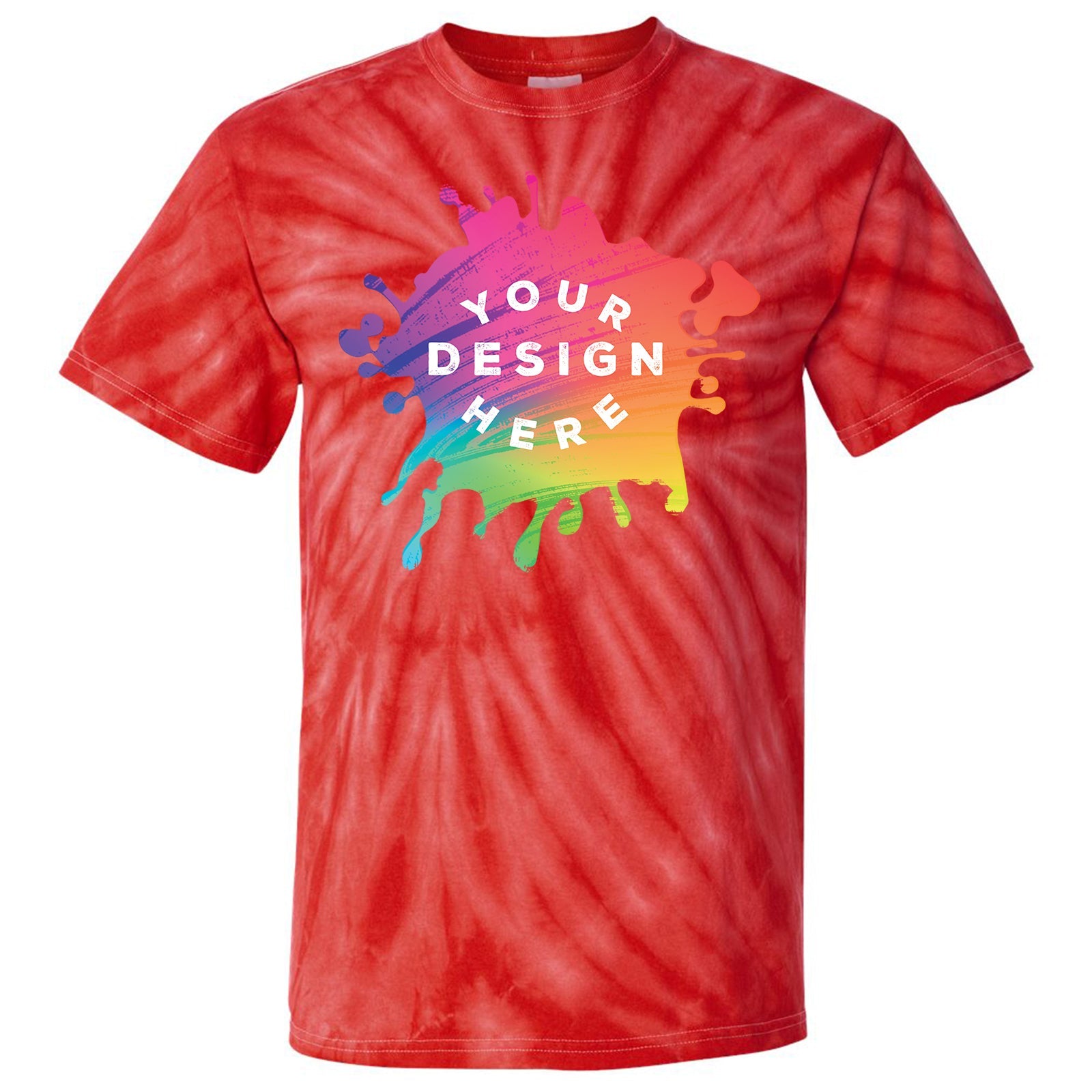 Custom Dyenomite Cyclone Pinwheel 100% Cotton Unisex Tie-Dye T-Shirt - Mato & Hash