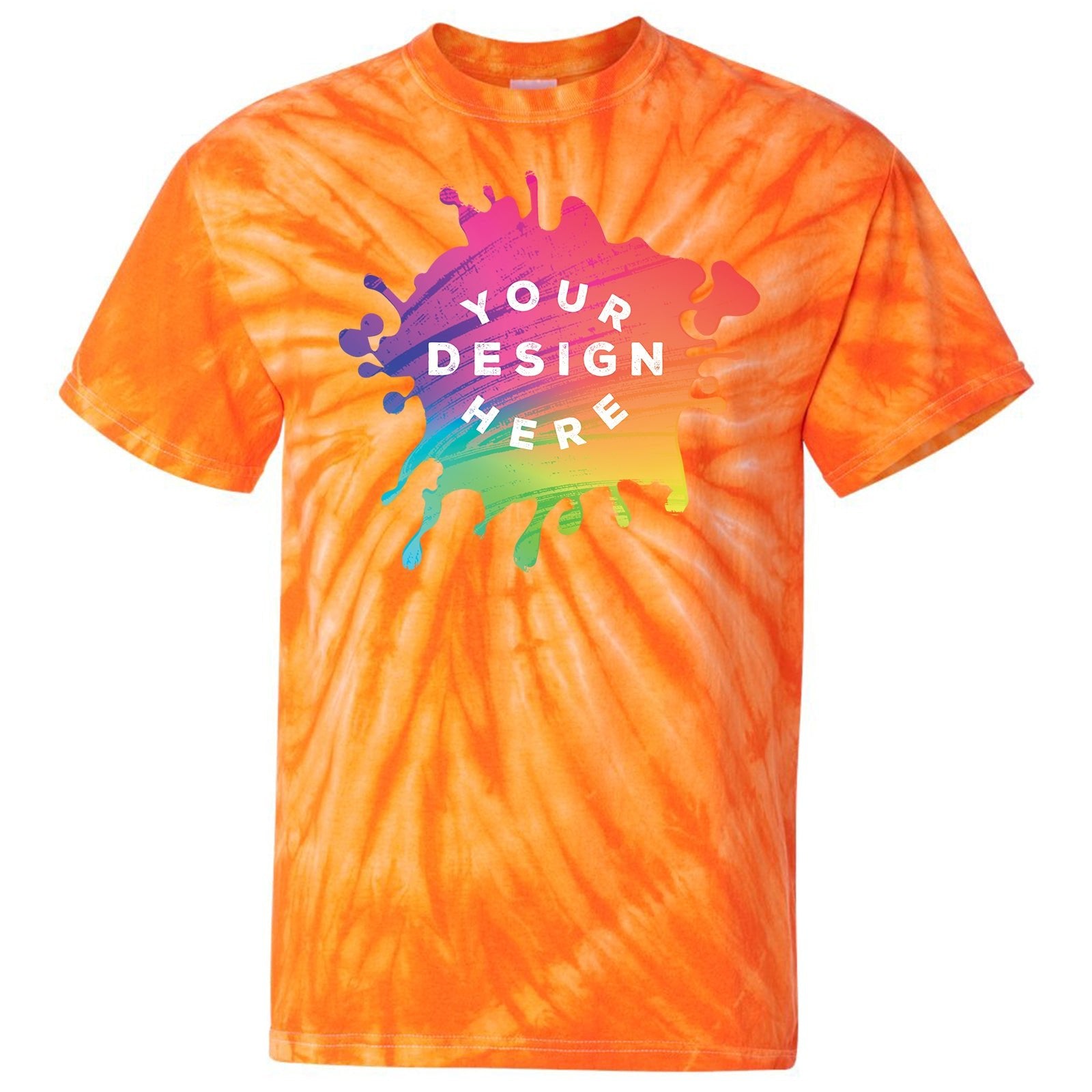 Custom Dyenomite Cyclone Pinwheel 100% Cotton Unisex Tie-Dye T-Shirt - Mato & Hash
