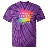Custom Dyenomite Cyclone Pinwheel 100% Cotton Unisex Tie-Dye T-Shirt - Mato & Hash