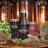 Custom-Engraved Black Vacuum Insulated Growler with Swing-Top Lid - Mato & Hash