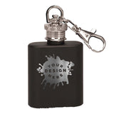 Custom Engraved Keychain Flasks - Five (5) Colors Available