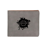 Custom-Engraved Laserable Leatherette Bifold Wallet - Mato & Hash