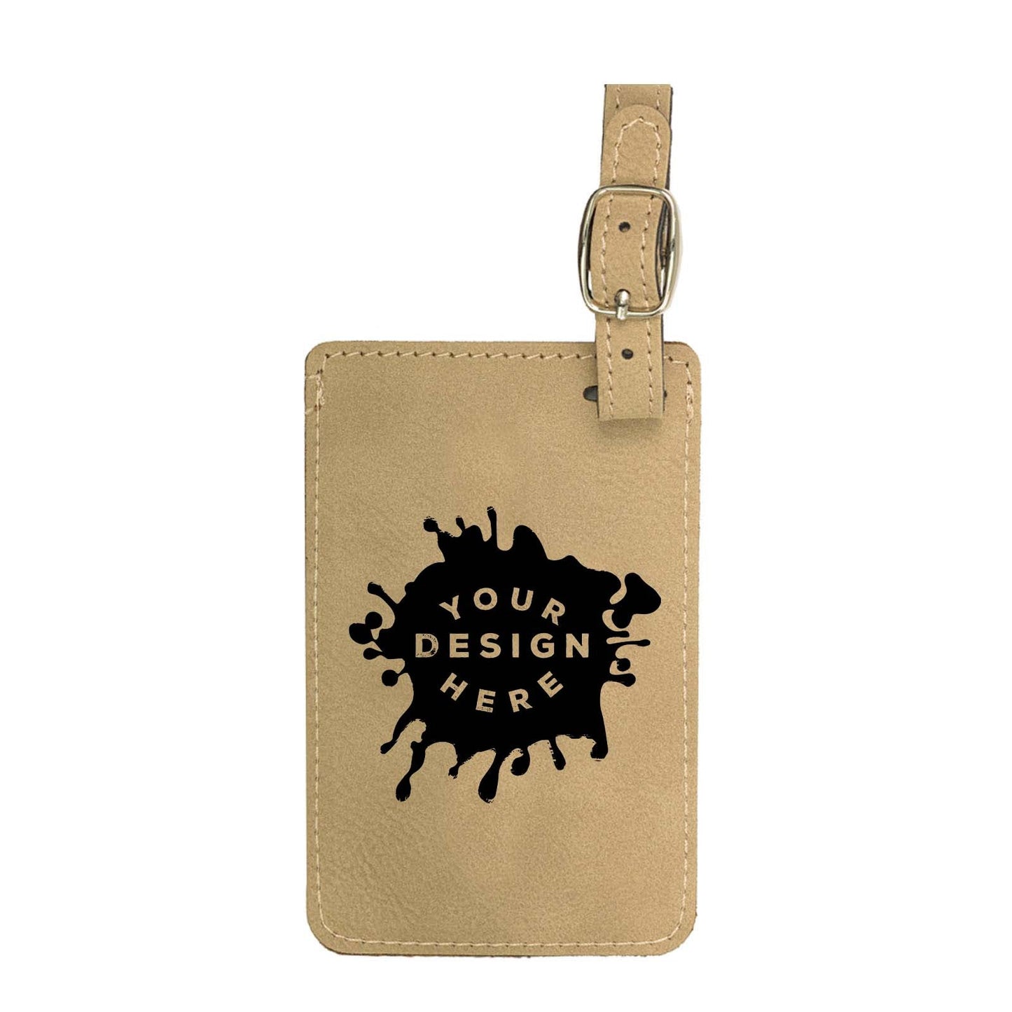 Custom-Engraved Laserable Leatherette Luggage Tag - Mato & Hash