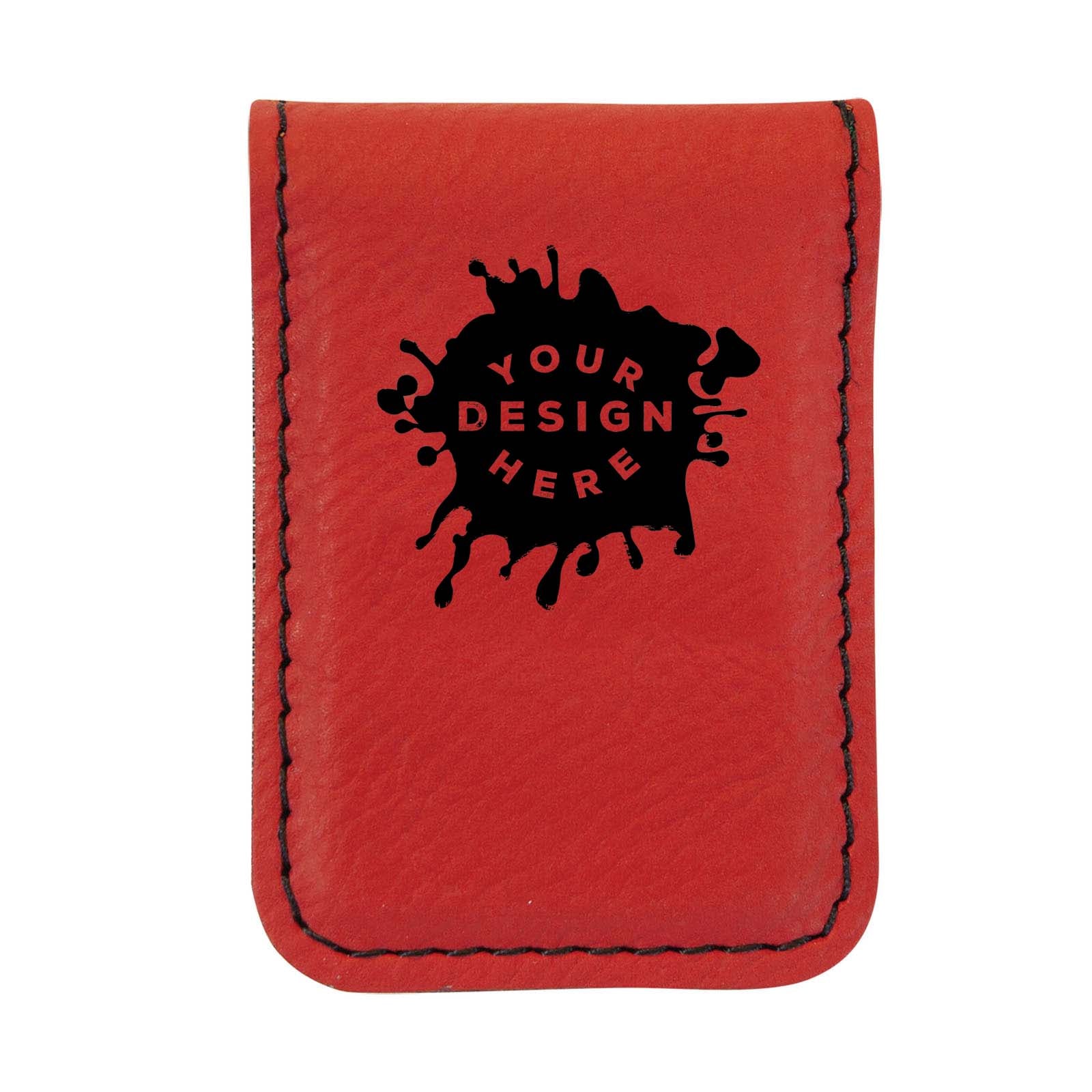 Custom-Engraved Laserable Leatherette Money Clip - Mato & Hash