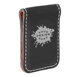 Custom-Engraved Laserable Leatherette Money Clip - Mato & Hash