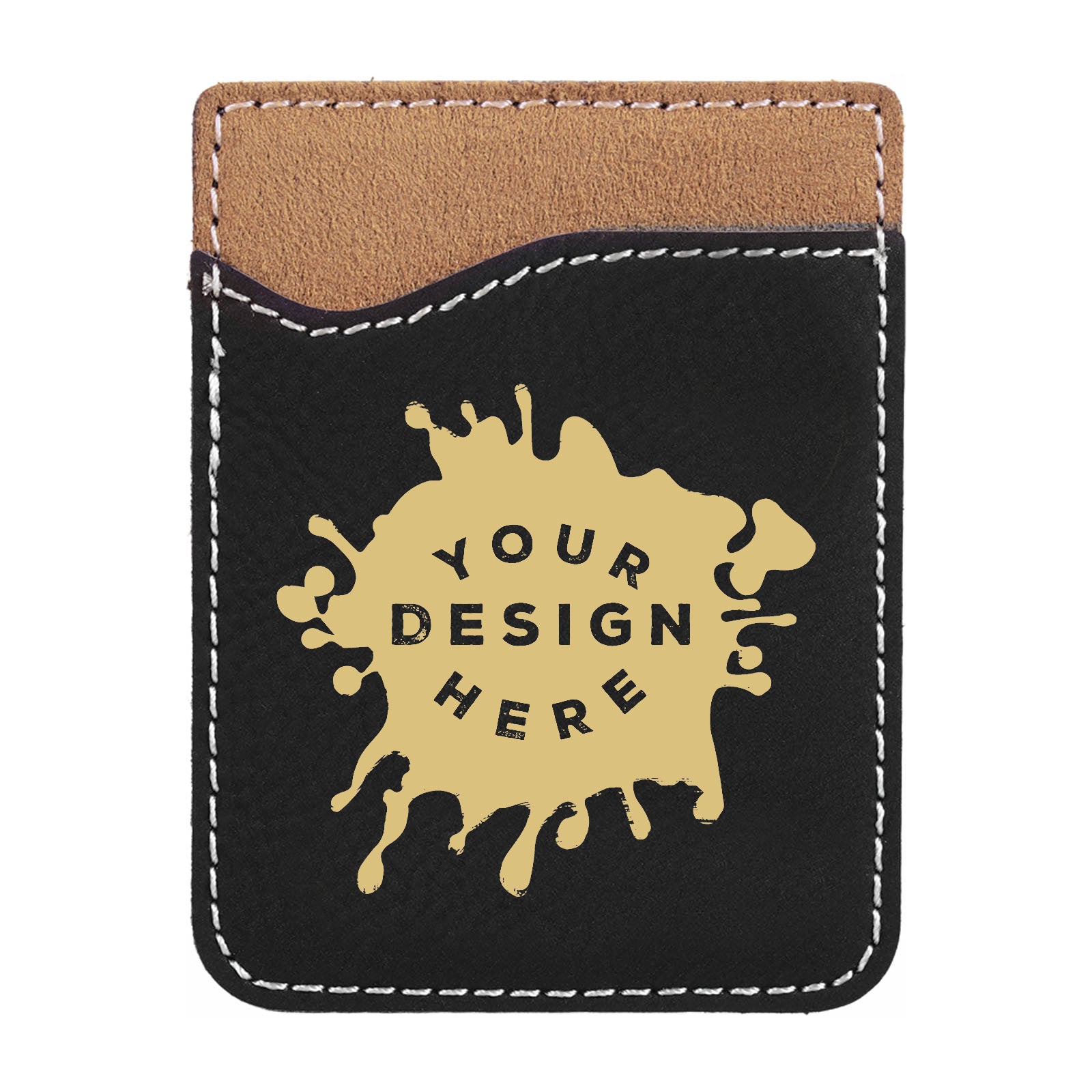 Custom-Engraved Laserable Leatherette Phone Wallet - Mato & Hash