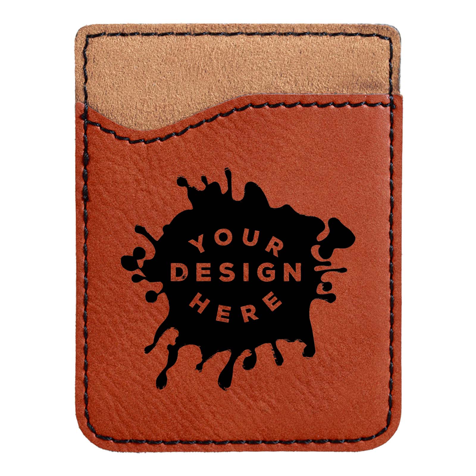 Custom-Engraved Laserable Leatherette Phone Wallet - Mato & Hash