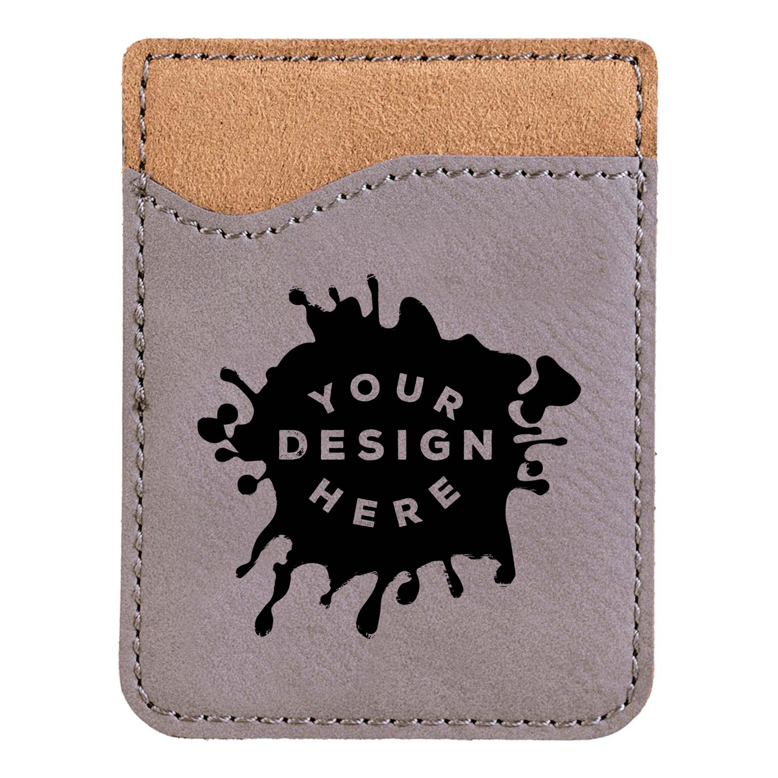 Custom-Engraved Laserable Leatherette Phone Wallet - Mato & Hash