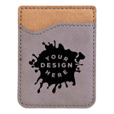 Custom-Engraved Laserable Leatherette Phone Wallet - Mato & Hash