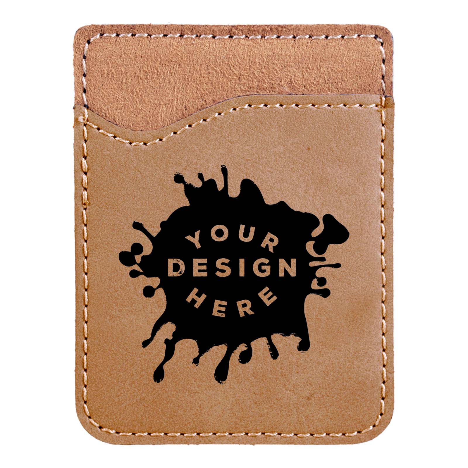 Custom-Engraved Laserable Leatherette Phone Wallet - Mato & Hash