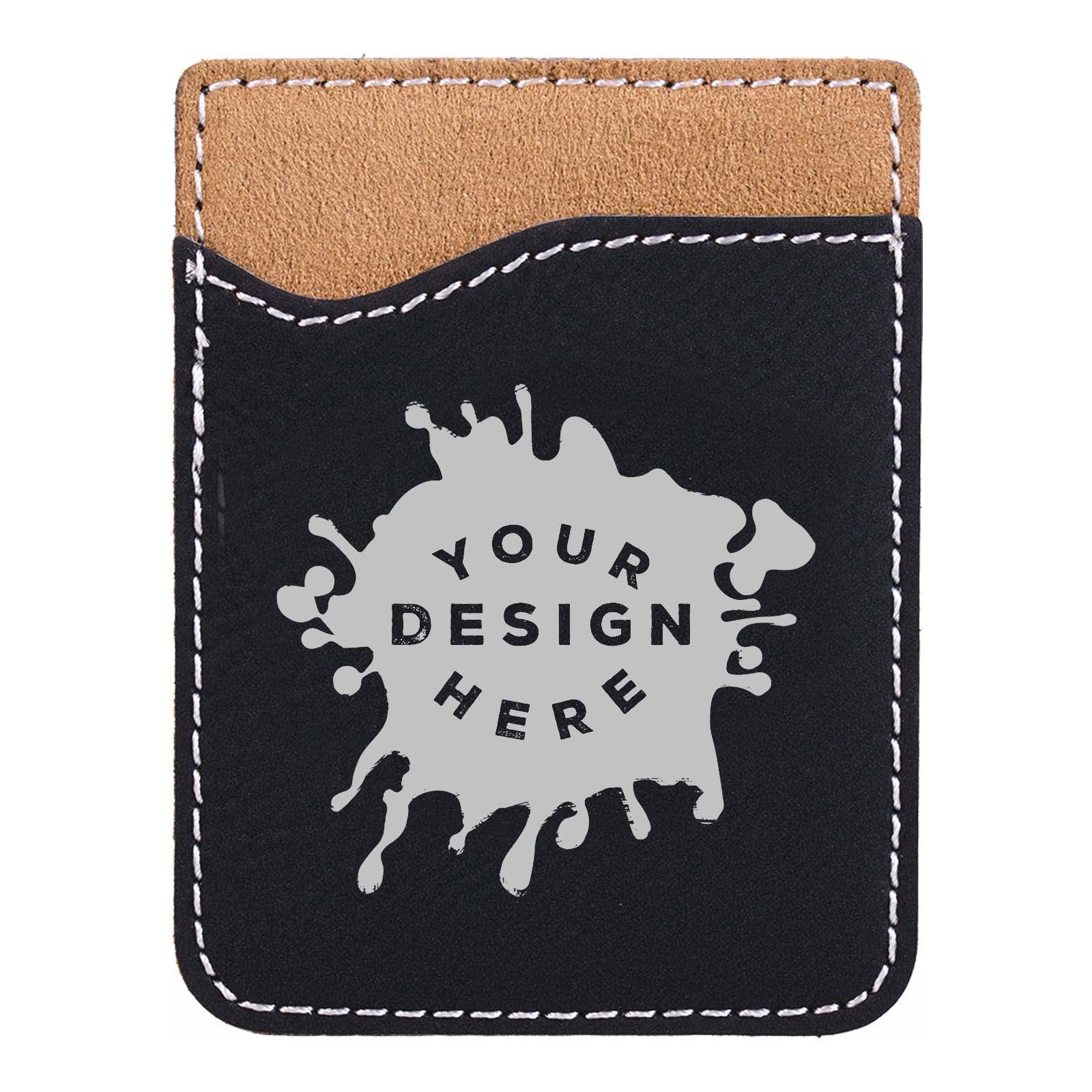 Custom-Engraved Laserable Leatherette Phone Wallet - Mato & Hash