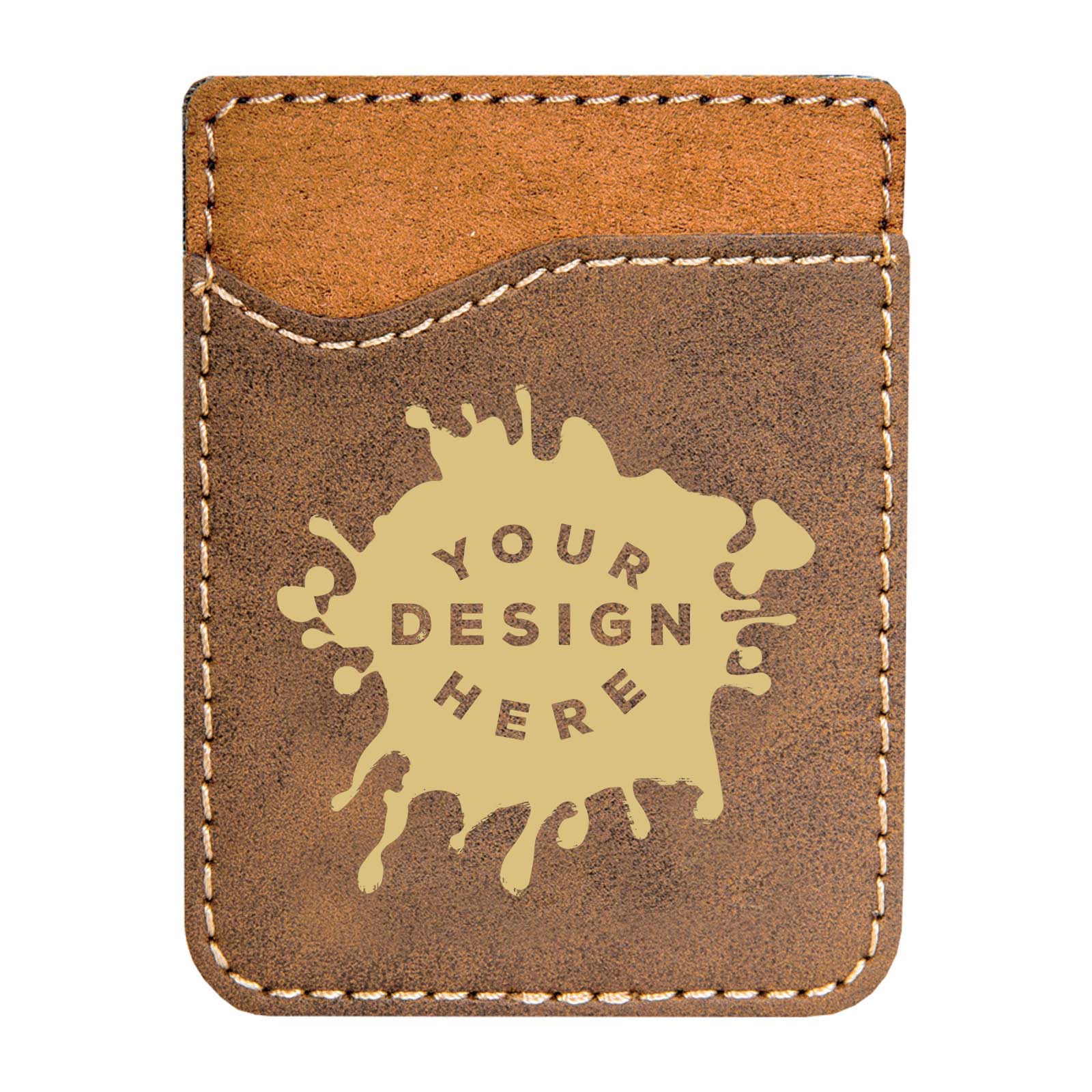 Custom-Engraved Laserable Leatherette Phone Wallet - Mato & Hash