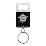 Custom-Engraved Leatherette Bottle Opener Keychain - Mato & Hash