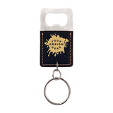 Custom-Engraved Leatherette Bottle Opener Keychain - Mato & Hash