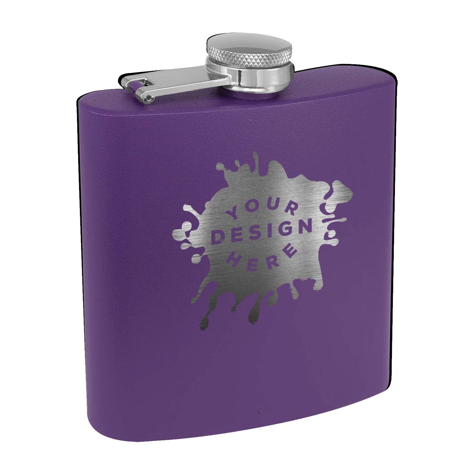 Custom Engraved Matte Flasks - 13 Colors Available - Mato & Hash