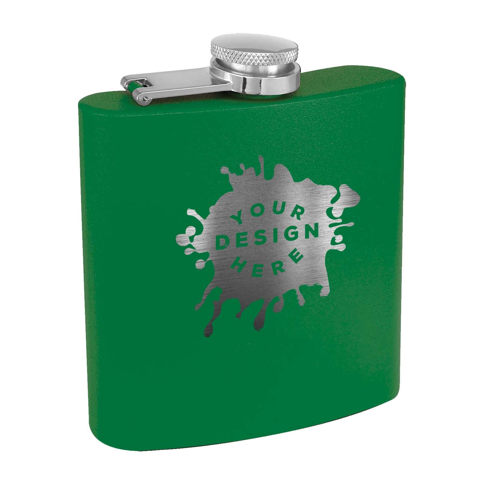 Custom Engraved Matte Flasks - 13 Colors Available - Mato & Hash