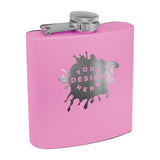 Custom Engraved Matte Flasks - 13 Colors Available - Mato & Hash