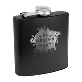 Custom Engraved Matte Flasks - 13 Colors Available