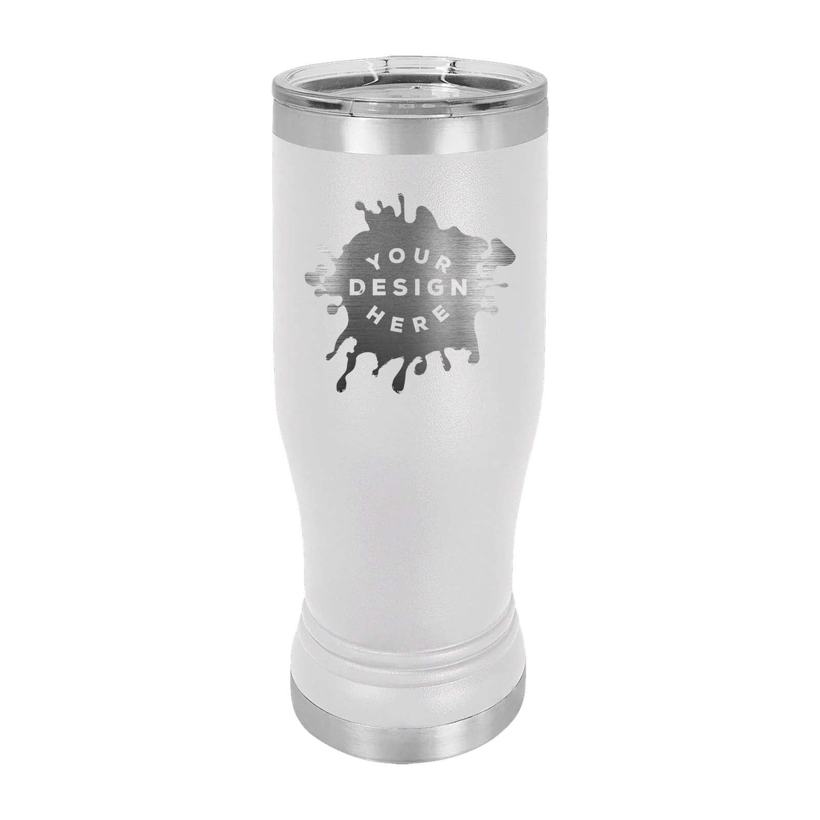 Custom Engraved Matte Pilsner Tumbler 14 oz. - Mato & Hash
