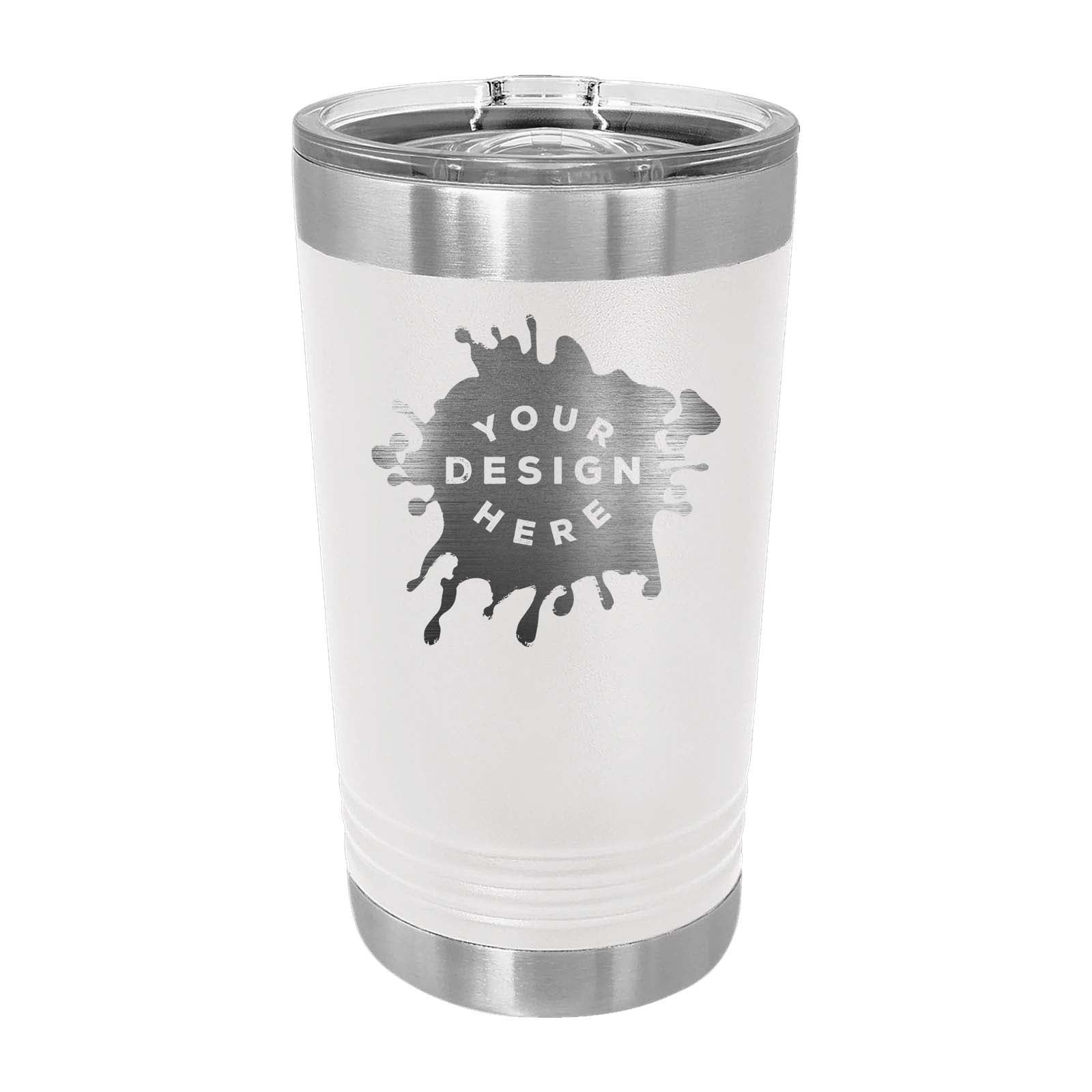 Custom-Engraved Matte Pint Tumbler 16 oz. - Mato & Hash