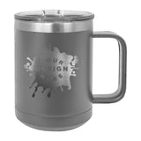 Custom Engraved Matte Tumbler Mug 15 oz. - Mato & Hash