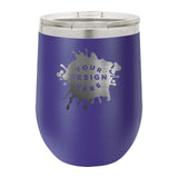 Custom Engraved Matte Wine Tumbler 12 oz. - Mato & Hash
