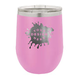Custom Engraved Matte Wine Tumbler 12 oz. - Mato & Hash