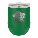 Custom Engraved Matte Wine Tumbler 12 oz. - Mato & Hash