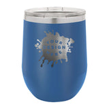 Custom Engraved Matte Wine Tumbler 12 oz. - Mato & Hash