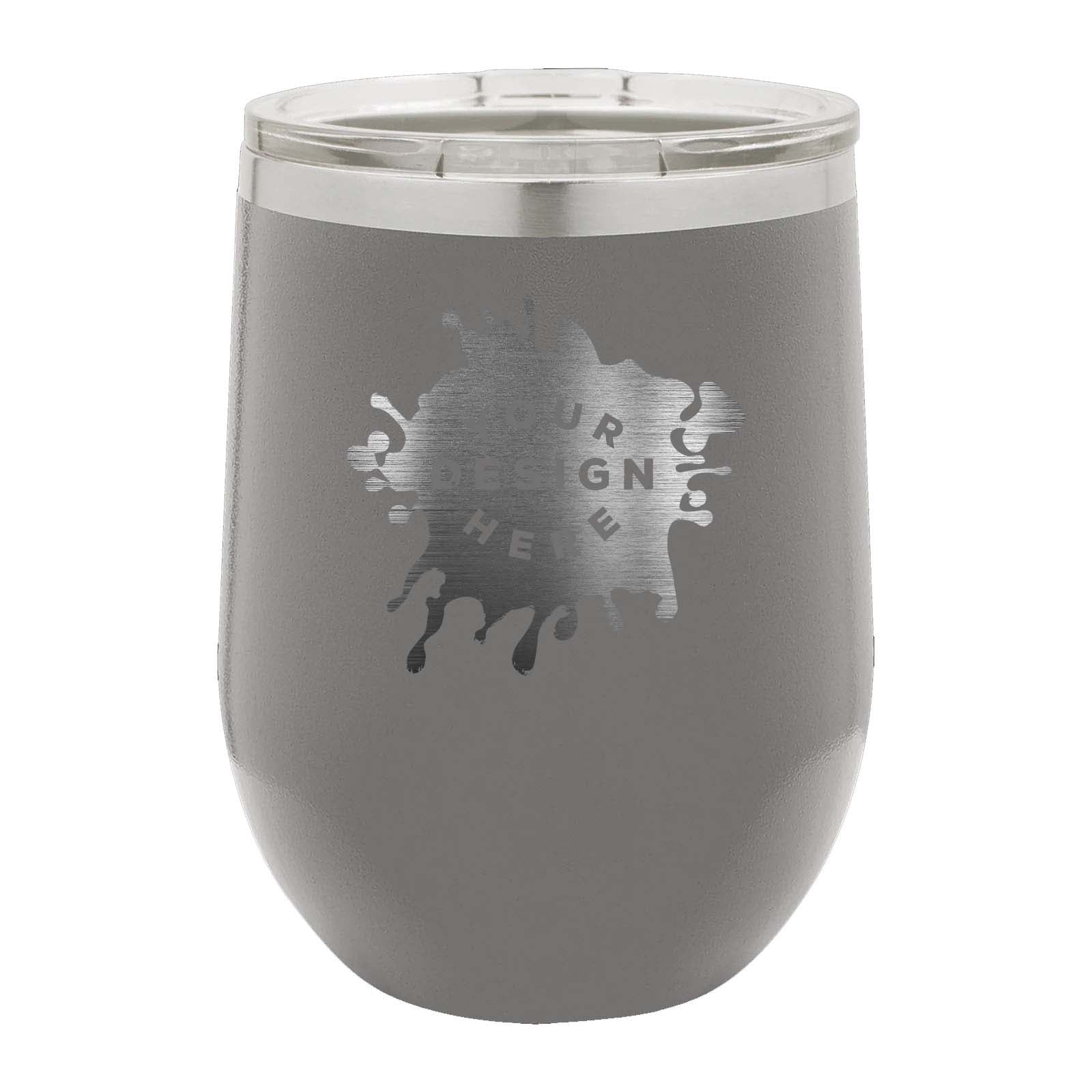 Custom Engraved Matte Wine Tumbler 12 oz. - Mato & Hash